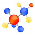 Colourful Illustrated Molecular Vector